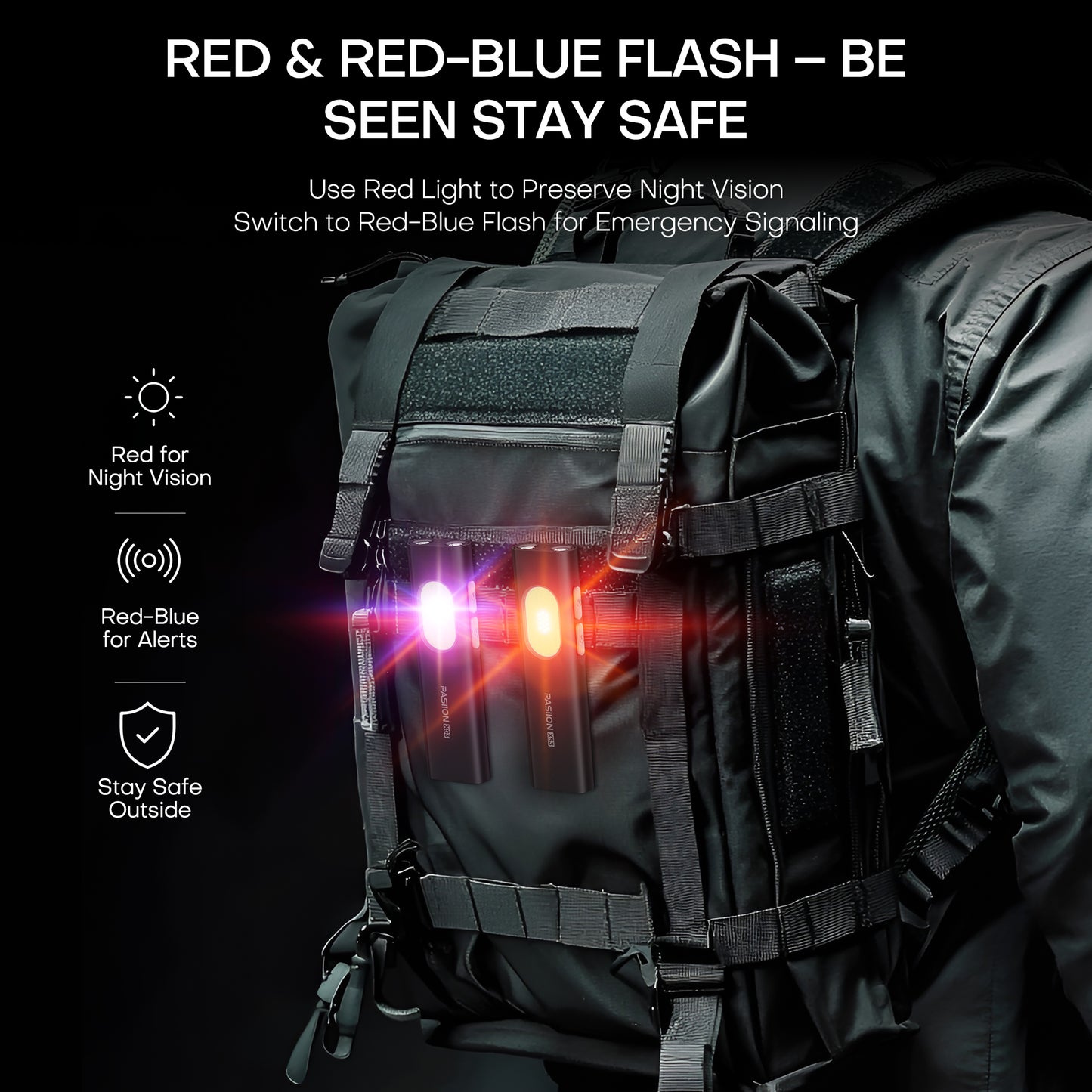 Rechargeable Flat EDC Flashlight, Pocket Flash Light – Small LED Light with UV, Red Laser, Magnetic Base, USB-C Charging, Dual Switch for Camping, Repair, Emergency