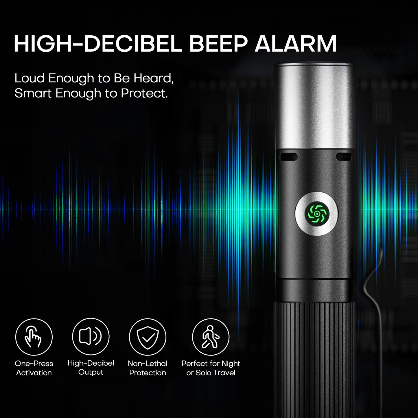Rechargeable Small Flashlight 600 Lumens – 7-Mode Zoomable EDC Pocket Led Flashlight with Emergency Alarm, Multi-Color Side Lights, Magnetic Base, for Outdoor, Work, Home